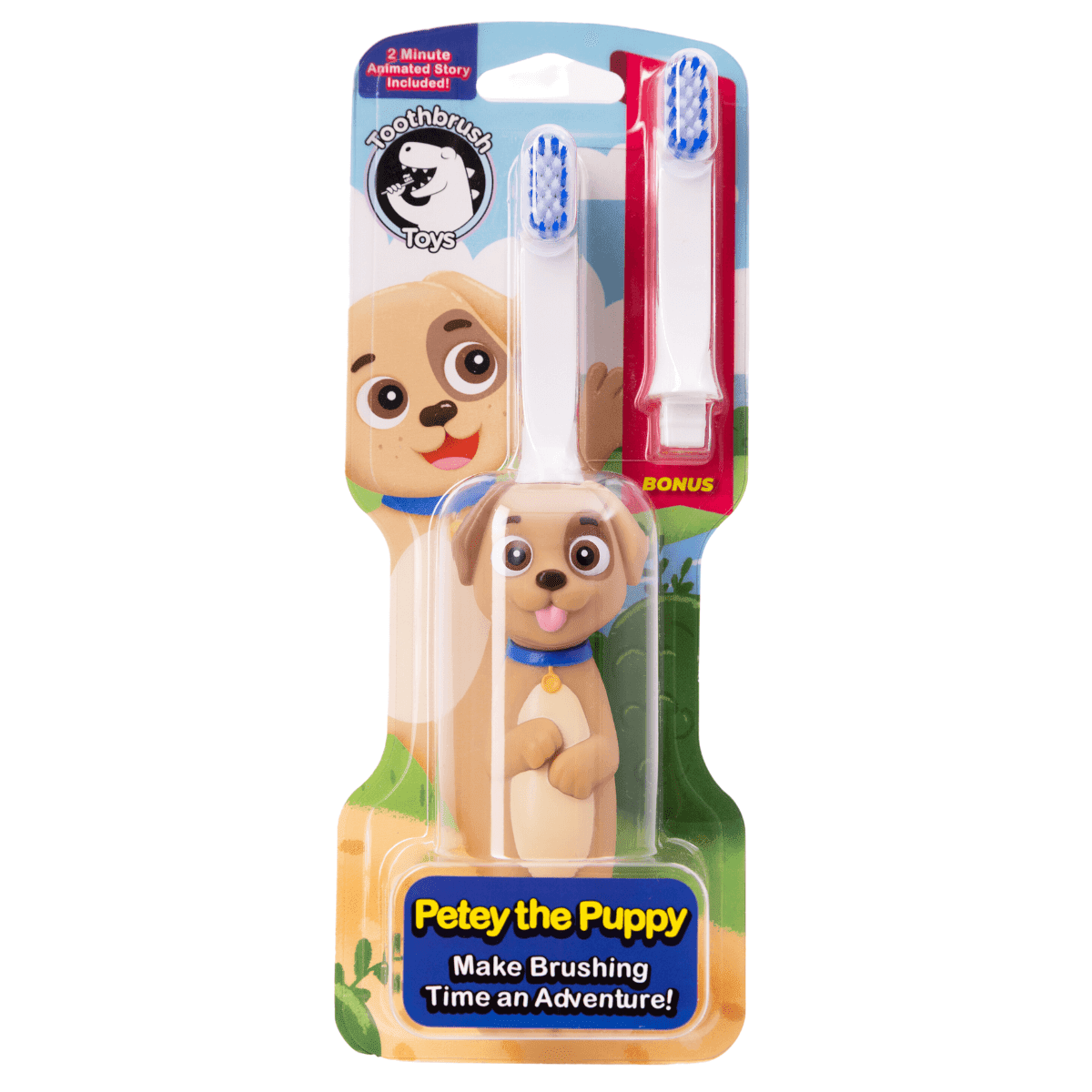 Petey the Puppy themed toothbrush