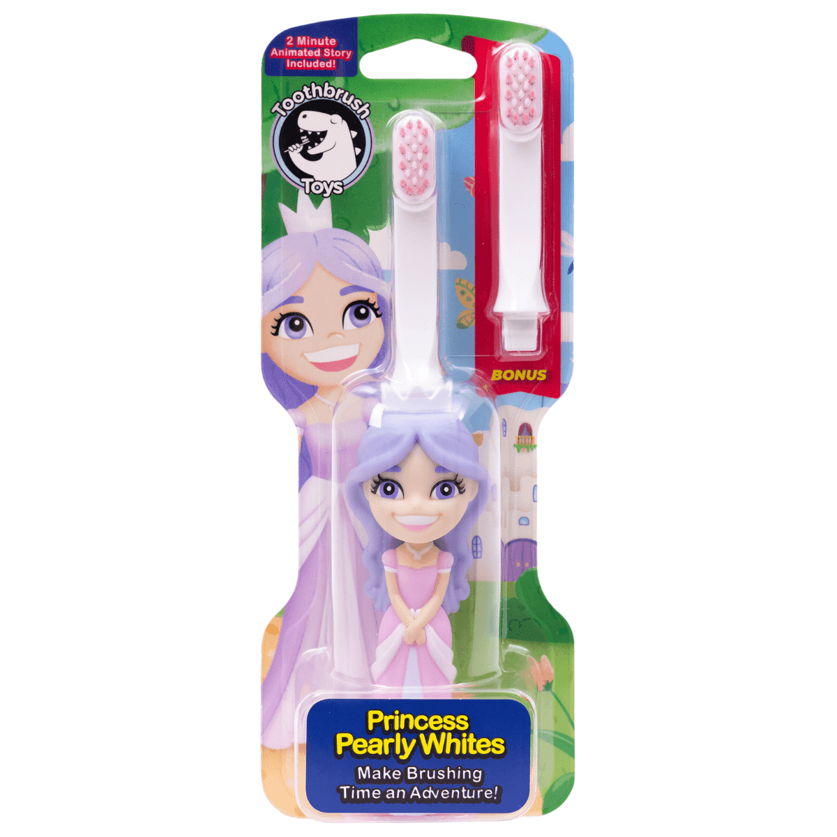 Princess Pearly Whites toothbrush in the original packaging