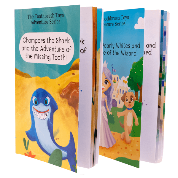 Image from the Toothbrush Toys Adventure Series books