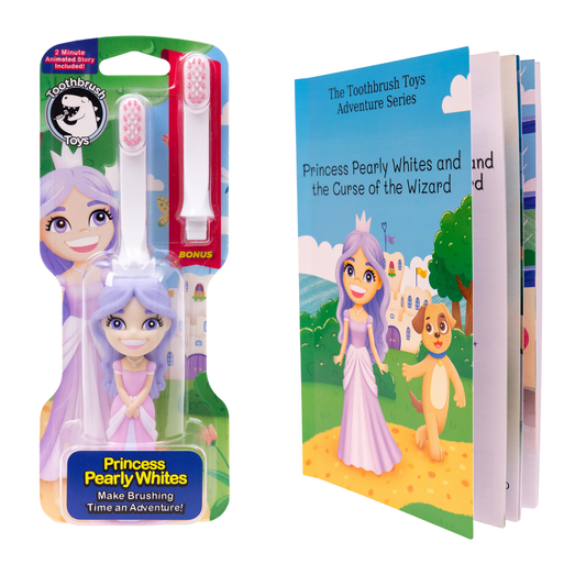 Princess Pearly Whites Toothbrush Toy and storybook