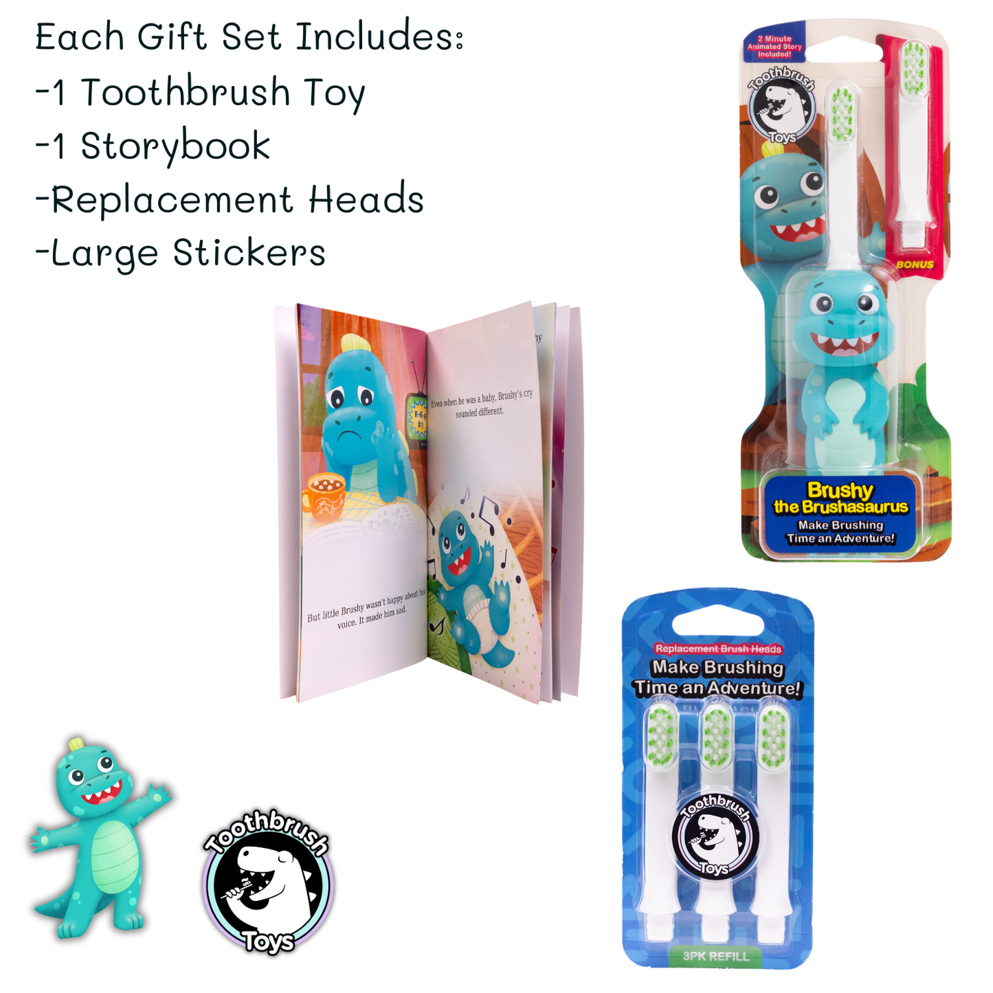 NEW! The Toothbrush Toys Gift Set