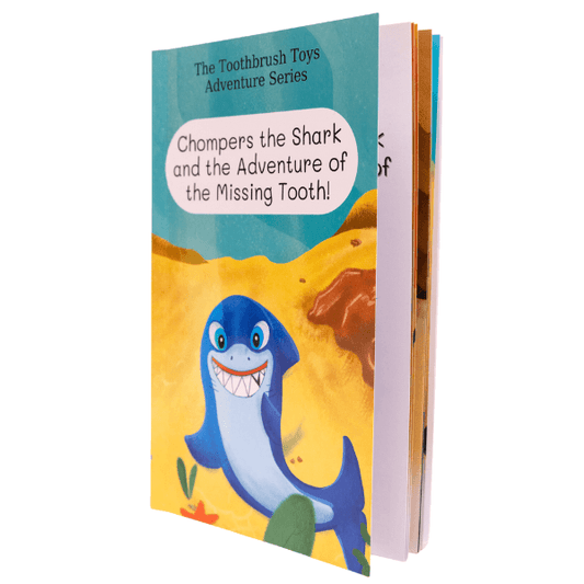 Scene from the book, "Chompers the Shark and the Adventure of the Missing Tooth"